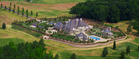 Aerial photo of a Lake Norman estate